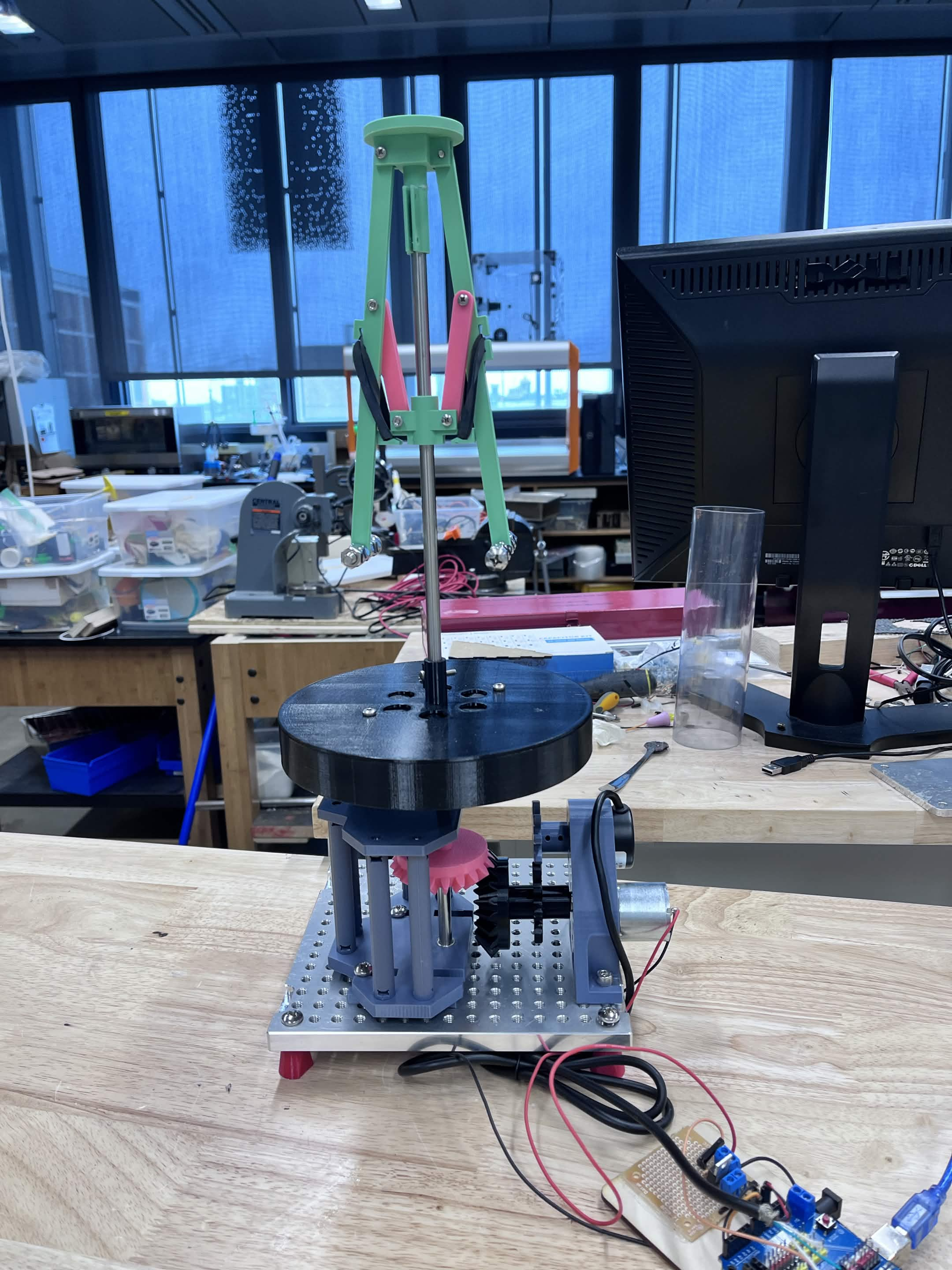 Assembled flyball governor