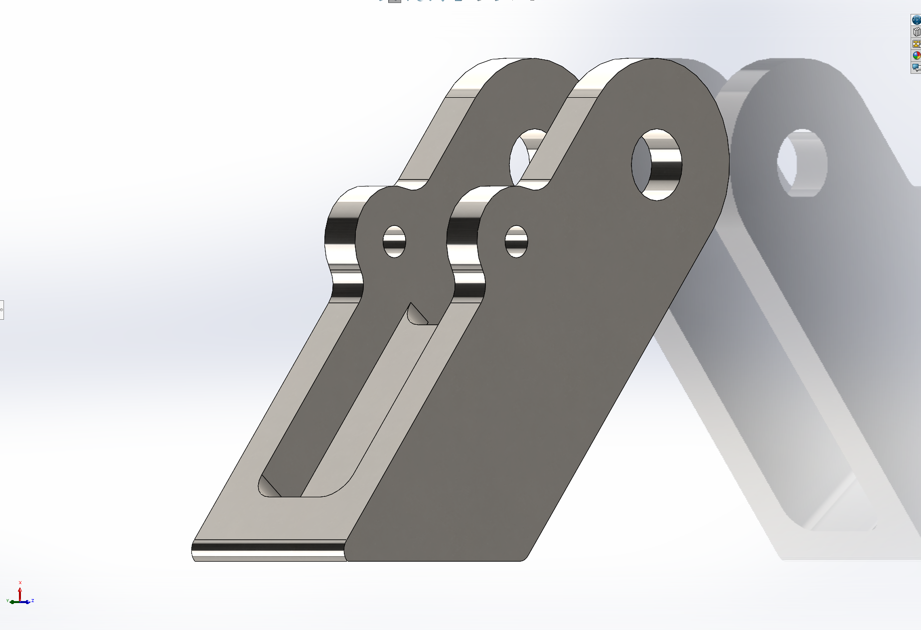 Brake pedal pivot CAD model