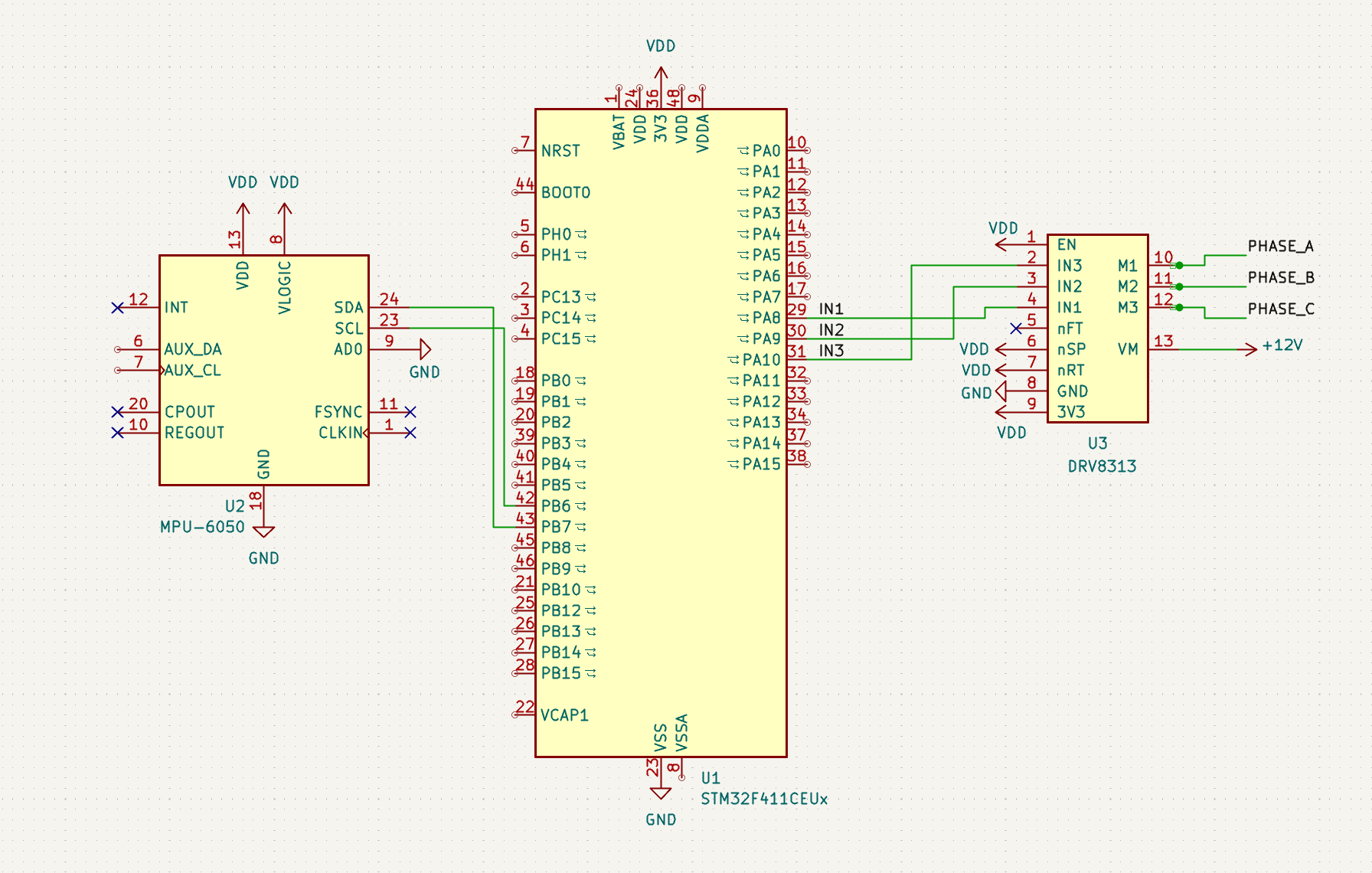 Gimbal wiring diagram